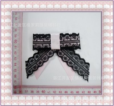 【專業(yè)供應(yīng)GLORY黑色魅力蕾絲的領(lǐng)結(jié)胸花】價(jià)格,廠家,圖片,其他紡織服裝輔料,湛江開發(fā)區(qū)格羅莉服裝輔料行-