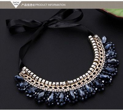 廠家直銷時尚假領項鏈 玻璃 水晶 米珠 全手工針線縫制 _ 碩穗飾品_ 義烏國際商貿城一區東_義烏購